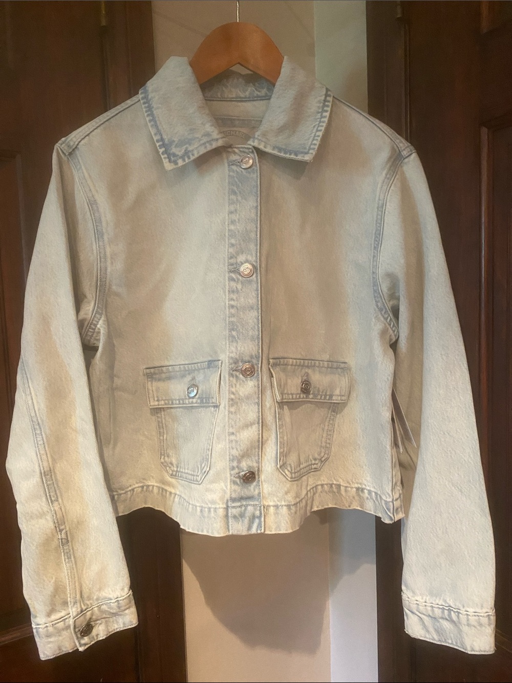 MICHAEL Michael Kors Light Blue Denim Jacket